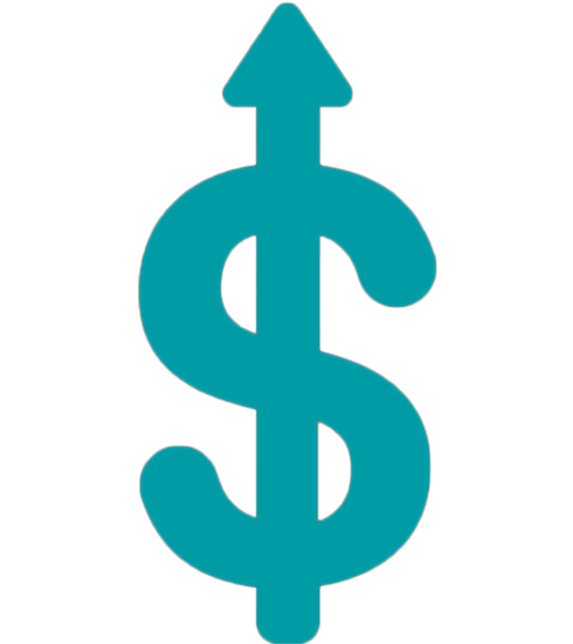dollar sign with arrow